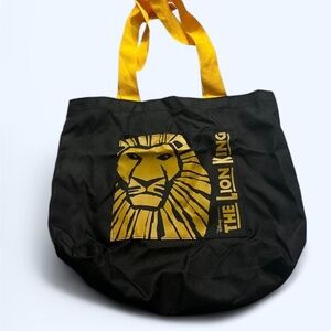 Black and yellow Lion King tote bag broadway